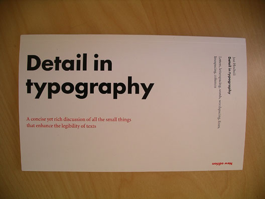 Detail in Typography von Jost Hochuli