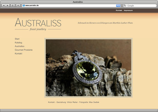 Startseite Australiss Webseite
