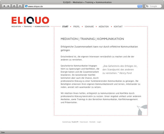 Eliquo Startseite
